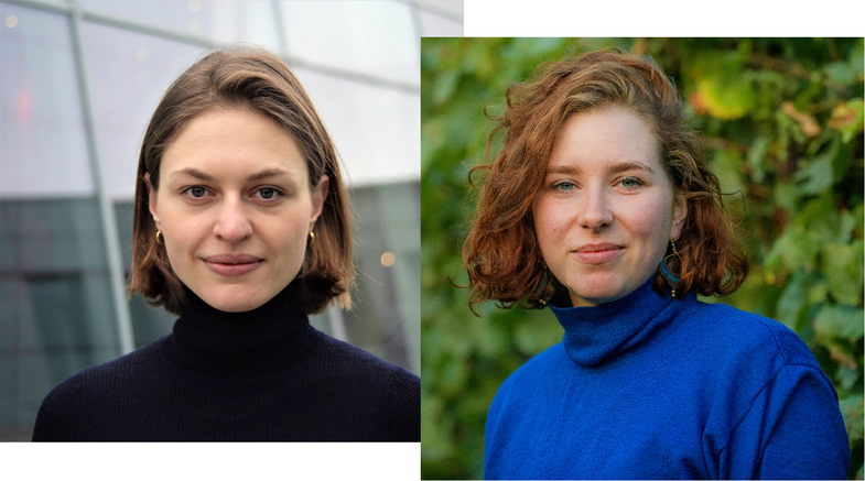 Die Organisatorinnen Johanna Mittrop (li), wissenschaftliche Mitarbeiterin, und Paula Roschig. Assossorin und studentische Mitarbeiterin vom Lehrstuhl für Öffentliches Recht und das Recht der Politik. Fotos:Elisabeth Beyer (Mittrop), René Plaul (Roschig). 