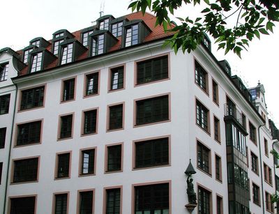 Fakultätsgebäude in der Innenstadt von Leipzig.