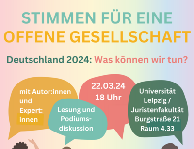 Stimmen für eine offene Gesellschaft. Design: Flávia Martins | Gaia.on and olhahladiy via Canva.com