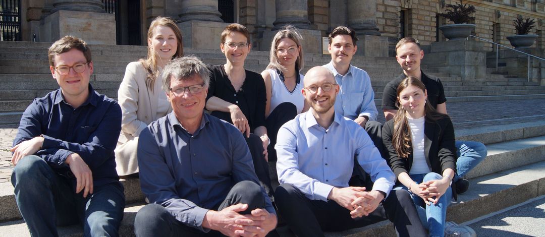 Team der Professur (2023), Foto: Lehrstuhl Klesczewski