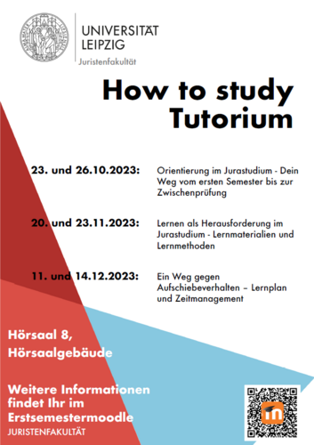 Zeigt die Termine der Tutoriums. Die Übersicht ist in Moodle, über den u.g. Link, abrufbar.