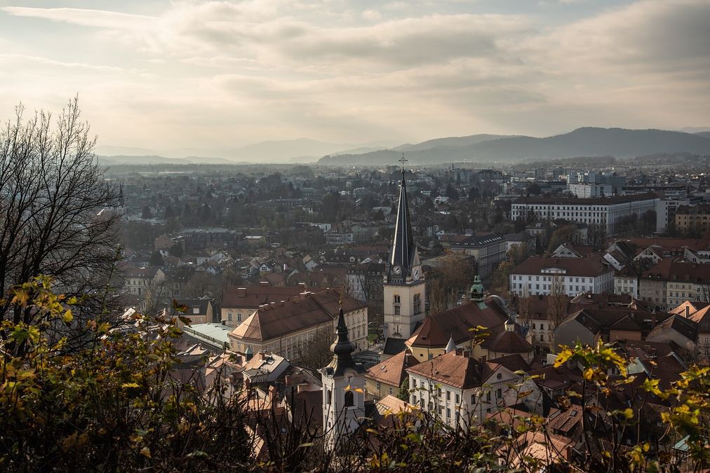 zur Vergrößerungsansicht des Bildes: das Panorama der slowenischen Hauptstadt 