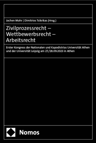 Cover des Tagungsbandes zum ersten griechisch-deutschen Kongress. Foto: Nomos Verlag. 