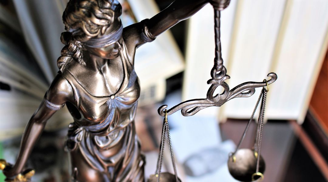 Eine Figur der Justitia