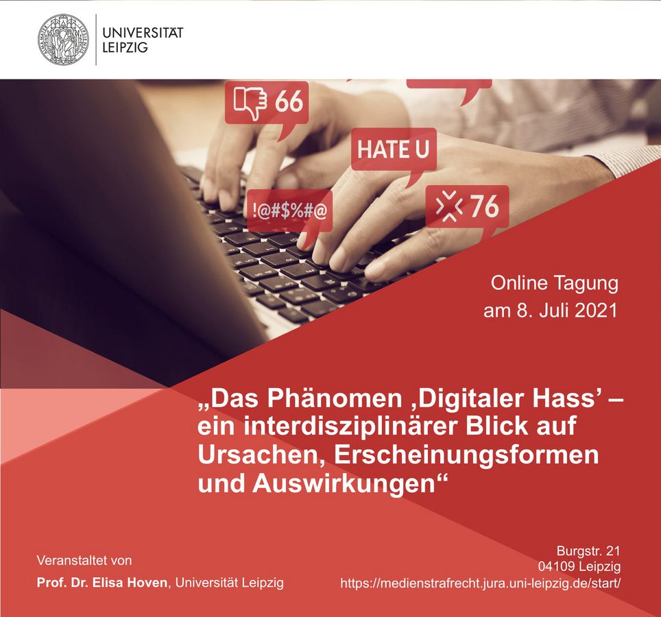 zur Vergrößerungsansicht des Bildes: Flyer: Das Phänomen Digitaler Hass - ein interdisziplinärer Blick auf Ursachen, Erscheinungsformen und Auswirkungen 