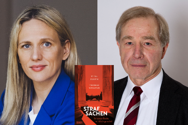 Das Bild zeigt das Autorenteam des Buches "Strafsachen" Elisa Hoven und Thomas Weigand.